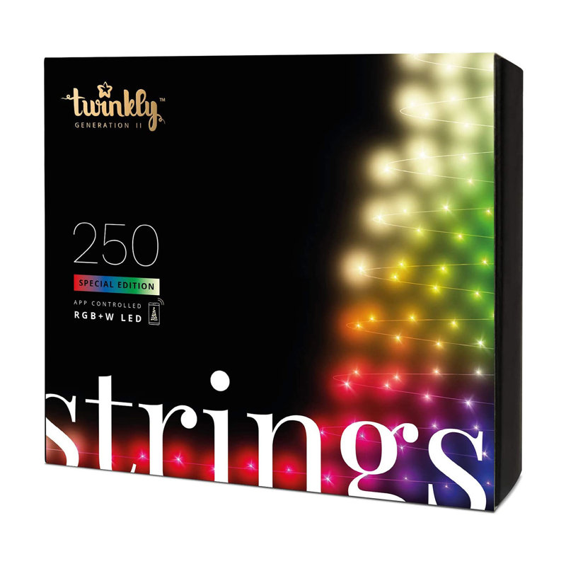 Twinkly Smart Decorations 65.5 Ft Multicolor and White String Lights