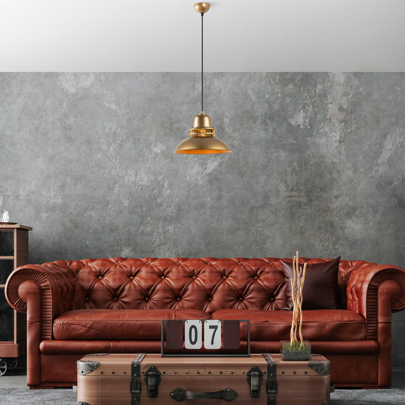 Elegant Adjustable Chandelier, Gold Metal Body, 13.4 in Diameter | Height: 13.4 - 48.4 in | E27 Socket, Max 40W (Bulb Not Included) | Perfect for Dining Room & Living Spaces, Stylish & Functional Design