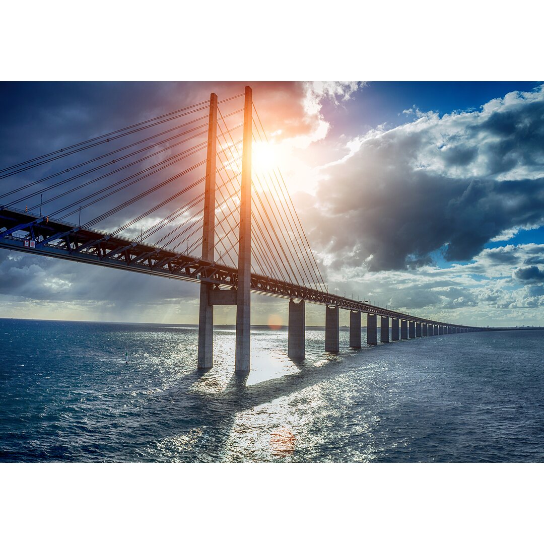 Fototapete Brücke Wasser 2.8 m x 368 cm