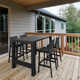 Farrah 55'' Rectangular 4 - Person Outdoor Dining Set