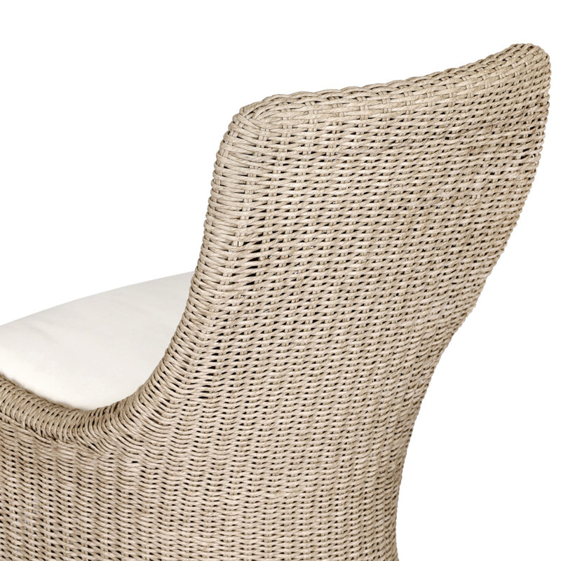 Blaire Outdoor Dining Side Chair, Vintage White