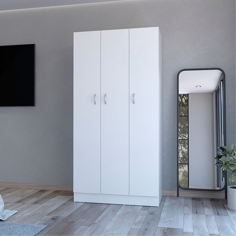 Garde-robe Erie, chambre à coucher, blanc