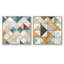 Coragh - Ensemble de 2 collages de formes carrées abstraites-101855706-101855705