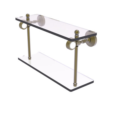 Jarrell 2 Piece Glass Tiered Shelf