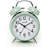 Loud Alarm For Deep Sleepers 4In Twin Bell Alarm Clock With Backlight For Bedroom And Home Decoration(Green)