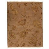 Handmade Silk and Wool Area Rug