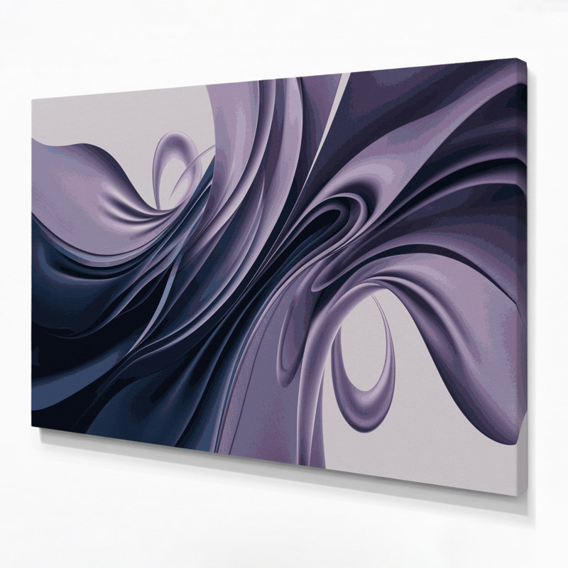 "Gradient Abstract" 14, art mural sur toile grise, H 11 po x l 14 po