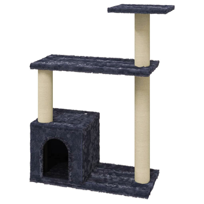 Dunn 70cm H Cat Tree, Dark Grey/Beige