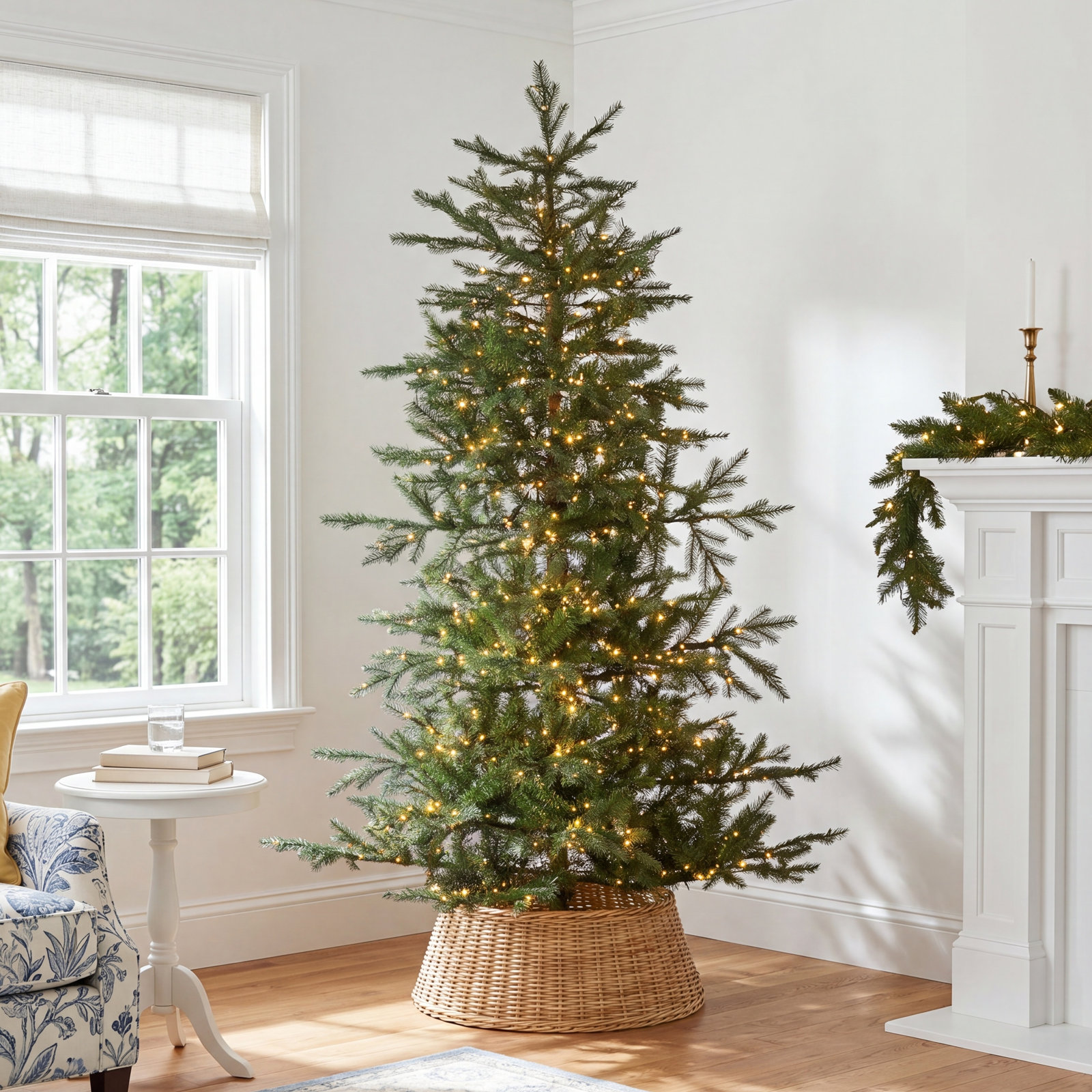 Haileyrose 5' Pre-Lit Pine Christmas Tree