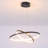 Joleesa 2-Light Modern Chandelier Black Kitchen Island Pendant with Remote Control 24" Inches