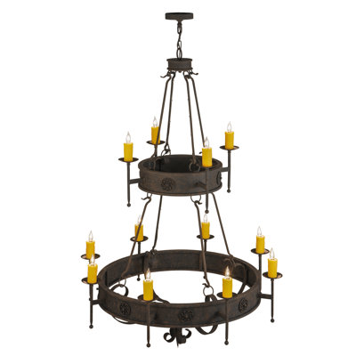 Beardsley 12 - Light Dimmable Tiered Chandelier