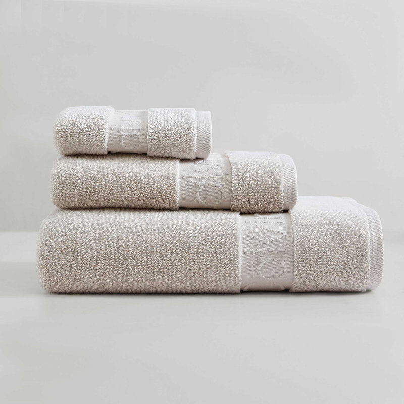 Ensemble de serviettes 3 pièces Calvin Klein, Beige