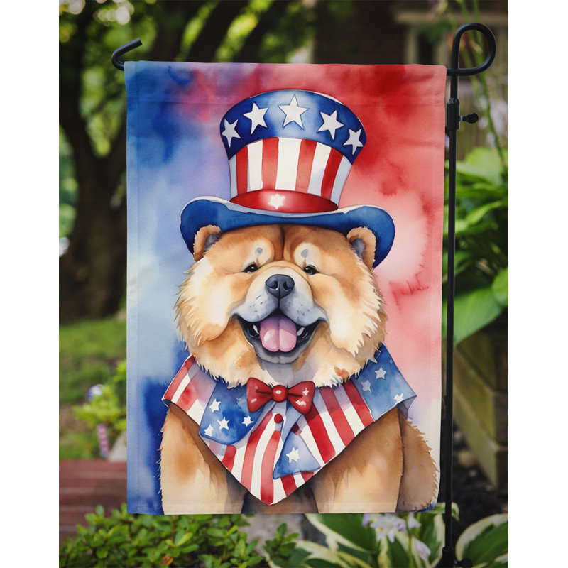 Drapeau patriotique du jardin américain, Chow-chow brun