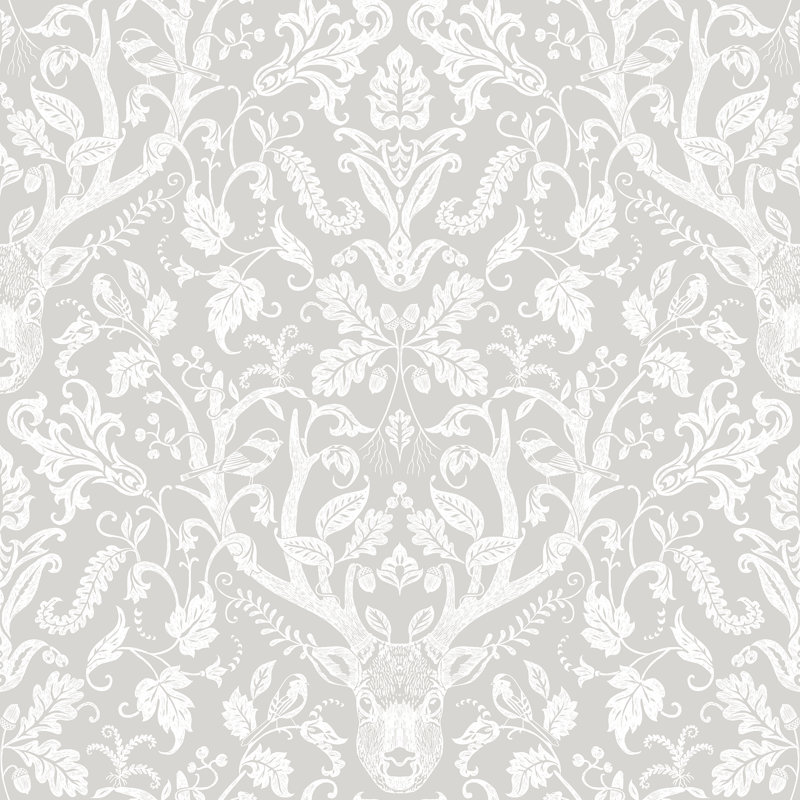 Rouleau de papier peint lisse Whitehurst, Taupe