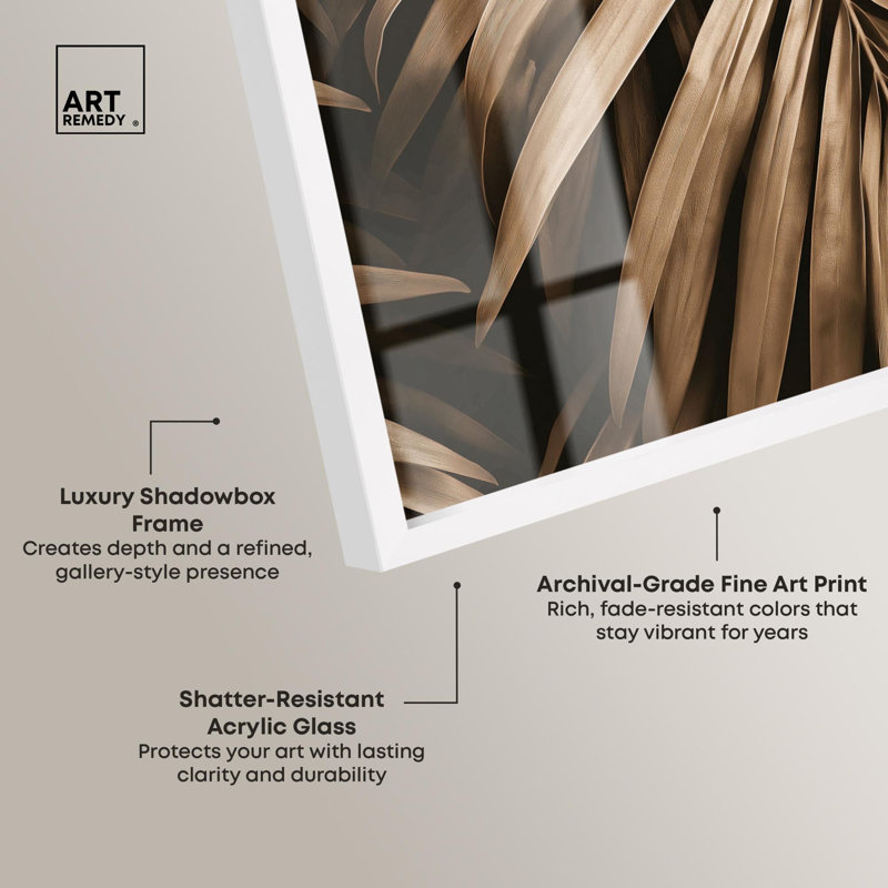 Arbre ombré, ombre, palmier, impression par Art Remedy, H 46 po x l 37 po, Blanc