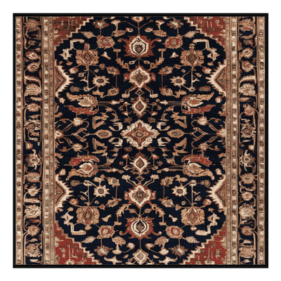 Tapis brun lavable à la machine