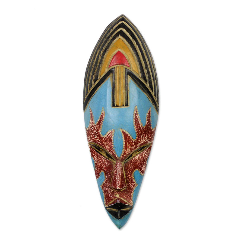 Masque en bois de beauté africaine true