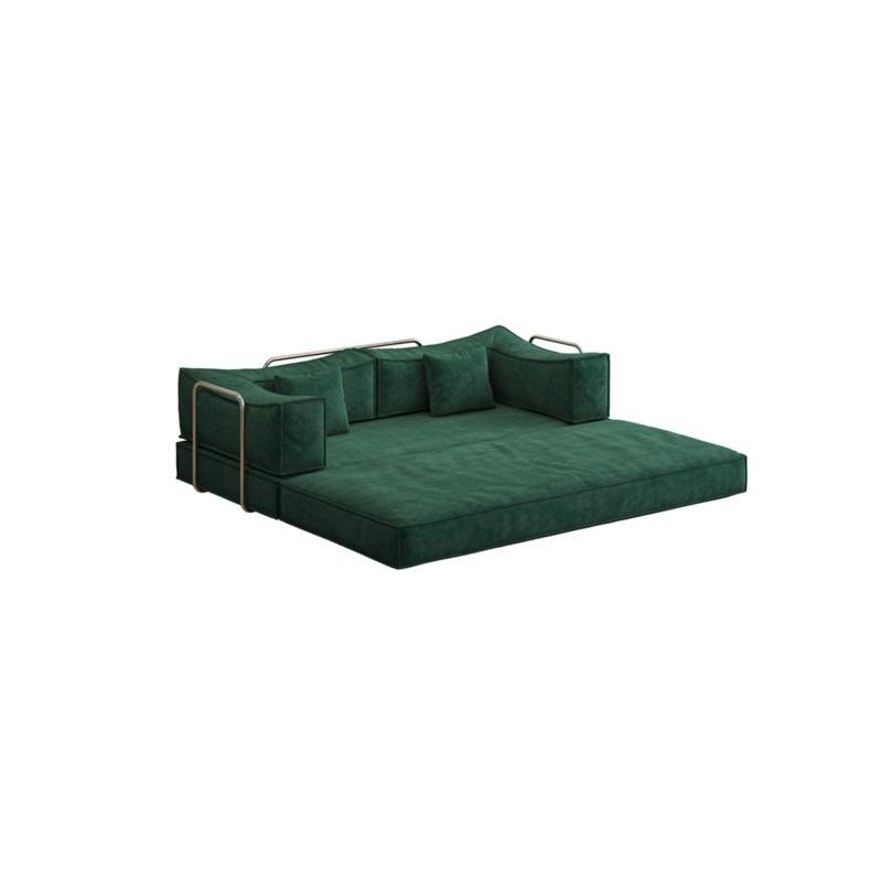 Convertible 78.8-inch Modular Sofa, Green