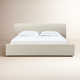 Linen Upholstered Platform Bed