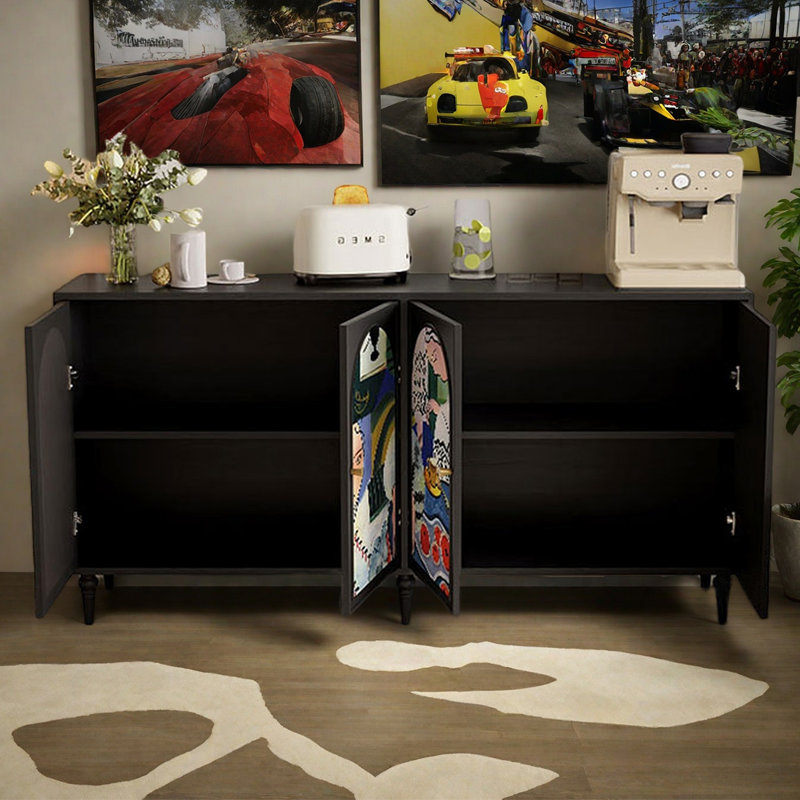 Buffet multifonctionnel Creative art, Noir