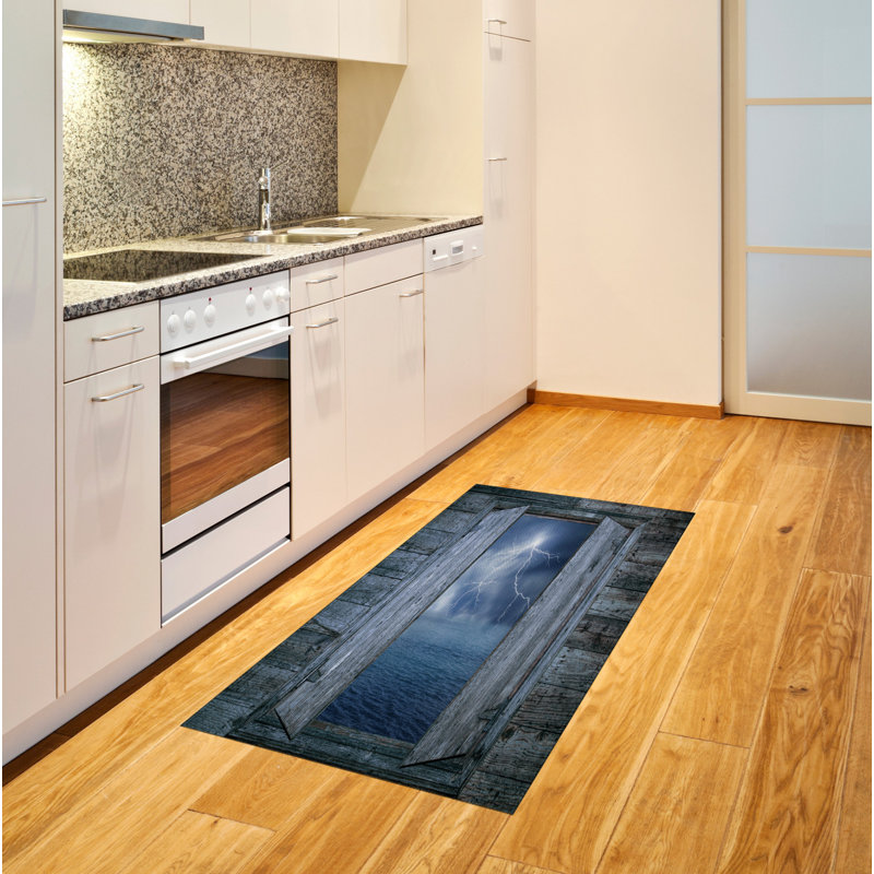 Nature Ocean High Density Long Fiber Poly Threads Decorative Area Rug Carpet, Rectangle 2'7" x 5'