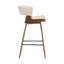 Chaise de bar à hauteur de comptoir en fer 37 po avec repose-pieds-2071405025