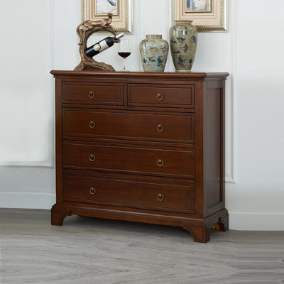Walnut Solid + Manufactured Wood Rectangular Dressers & Chests
