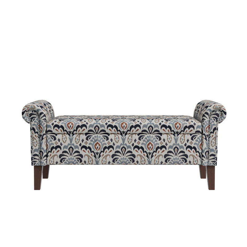 Rangement: siège confortable, imprimé floral, tissu, compartiment spacieux
