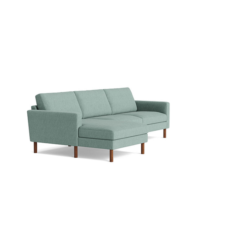 Laguna Sectional, Performance Weave - Zinc, Left Hand Facing