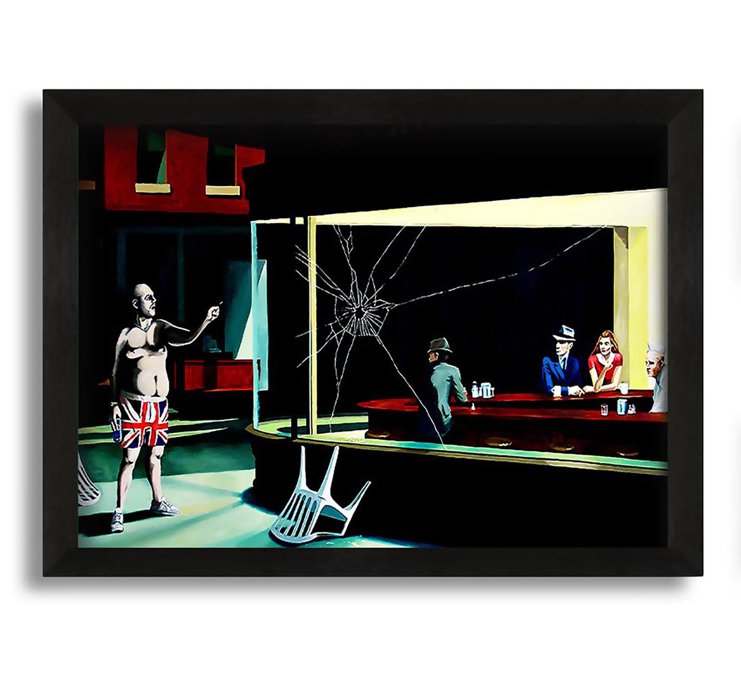 Gerahmtes Leinwandbild British Nighthawks