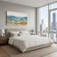 «Layered Blue Mountains and Golden Hills», art mural sur toile-1026396445