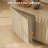 Fluted Mid-Century Modern Sideboard & Buffet Cabinet – Adjustable Shelves, TV Console, Accent Storage for Living Room, Dining Room, Entryway, Natural Wood-1388678144