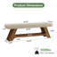 Upholstered Bench with Shoe Storage