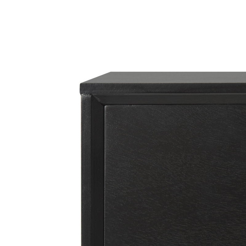 Dannel 3 Drawer Storage Drawer, Black