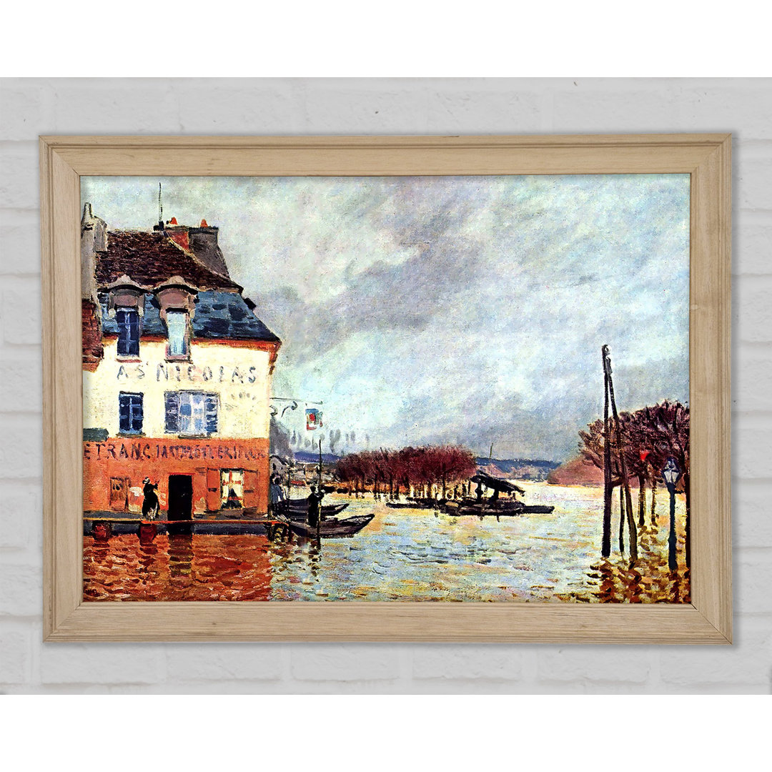 Sisley Flood At Port Marly 2 - Einzelne Bilderrahmen Kunstdrucke