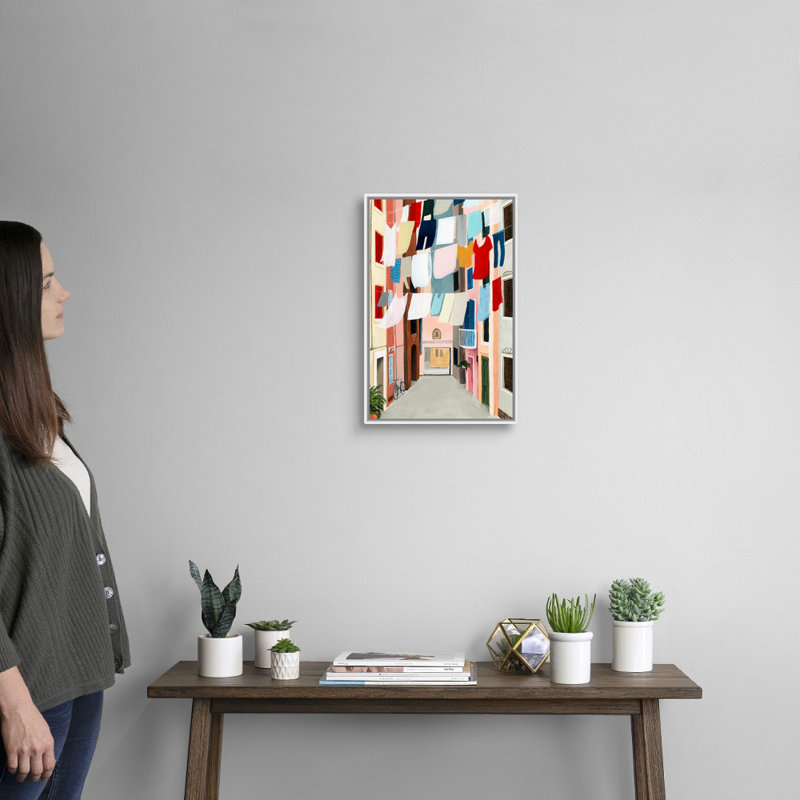 « Laundry Day II » par Grace Popp-impression sur toile, Toile blanche encadrée, H 20 po x l 14 po x P 1,75 po