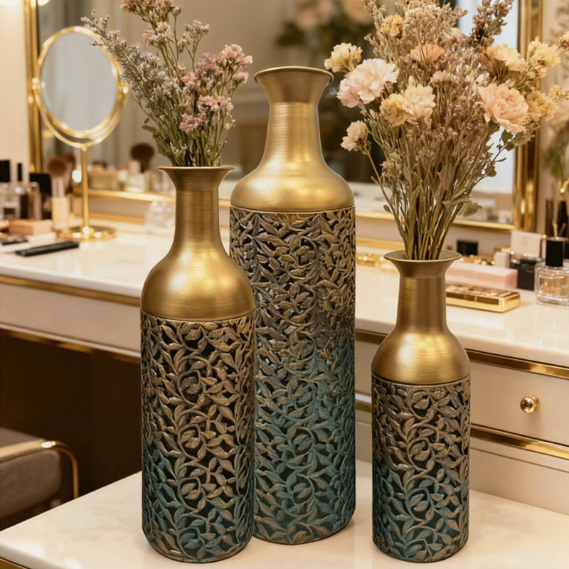 Metal Table Vase