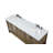 Bonsai 72'' Double Bathroom Vanity with Carrara Marble Top-73359978