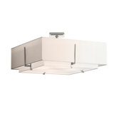 Exos Square Large Double Shade Semi Flush Mount
