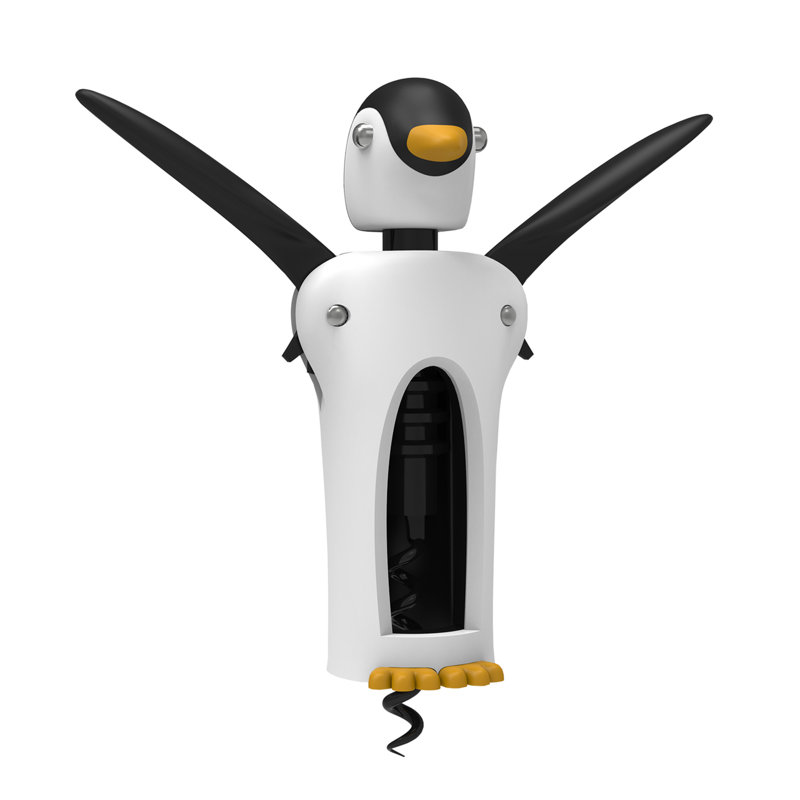 Penguin Design Soft-Touch Winged Corkscrew Wine Opener