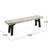 Slat Paneled Bench In Grey Wood, To Water And Weather, 14.06 Inches Deep Wood With Color, Weather Resistance Sophisticated Panels, 63.47 Long X 17.58 High