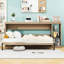 Lit escamotable en bois avec tablettes intégrées-2060741104-2062269899