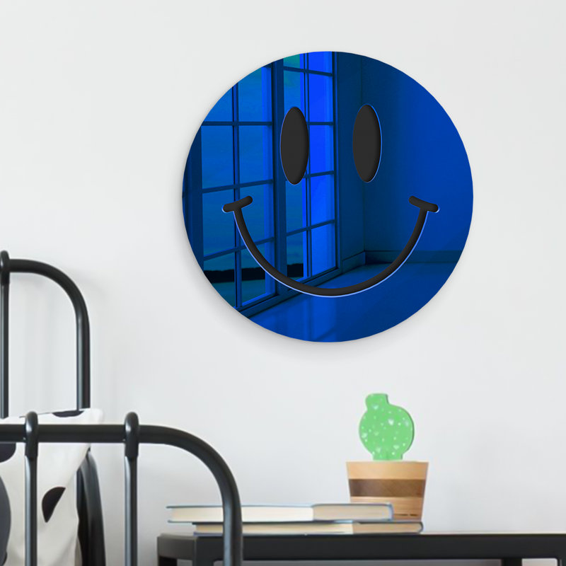 Décoration murale Brevik, H 16 po x l 16 po x P 1 po, Bleu