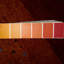 Tapis rouge / orange / brun en coton / laine sans motif uni 4 pi 6 po x 6 pi 7 po