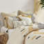 Ensemble de housse de couette en coton pour lit double / grand 3 pièces