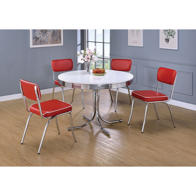 Ensemble repas pour 4 personnes Bettijane, Rouge