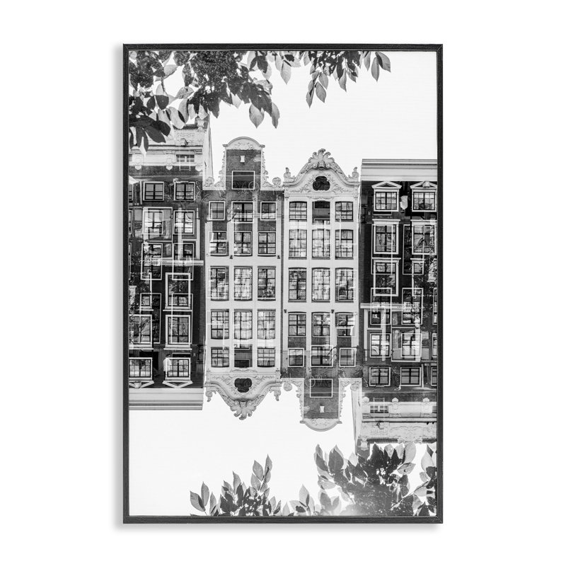 Giclée encadrée, design par Robin Vandenabeele, H 18 po x l 12 po, Giclée encadrée noir minuit