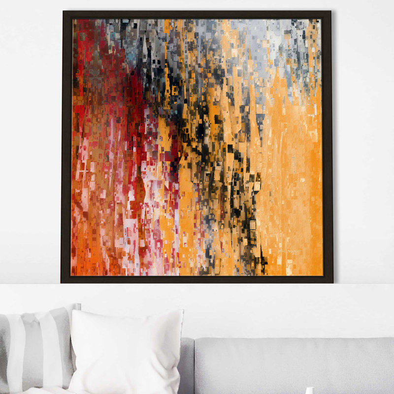 Psaume 37: 7 Rest in the Lord par Mark Lawrence - Peinture, H 27,5 po x l 27,5 po x P 2 po, Cadre flottant espresso
