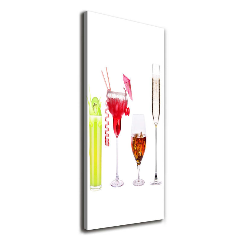Colourful Cocktails - Wrapped Canvas Print