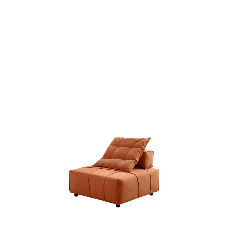 Canapé modulaire simple modulaire, fauteuil sans accoudoirs avec coussin de dossier amovible - 33,1 po pour le salon